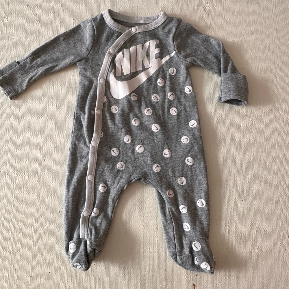 Nike Gray Footed Baby One Piece